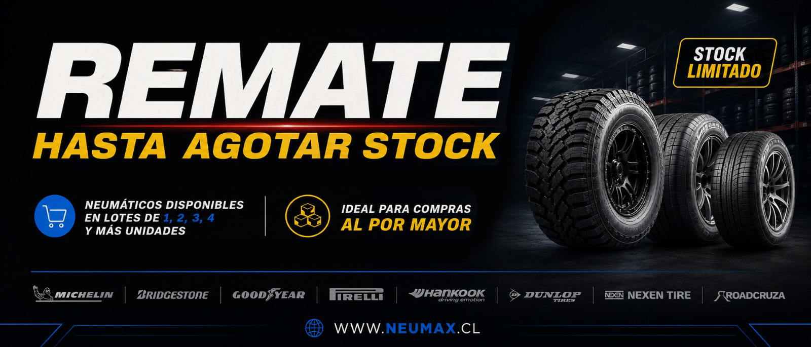 Promoción principal de neumáticos Neumax